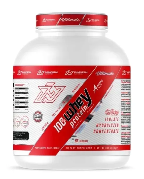 IMMORTAL 100% WHEY PROTEIN INSTANT 2000g BIAŁKO WPC WPI WPH 100% WHEY