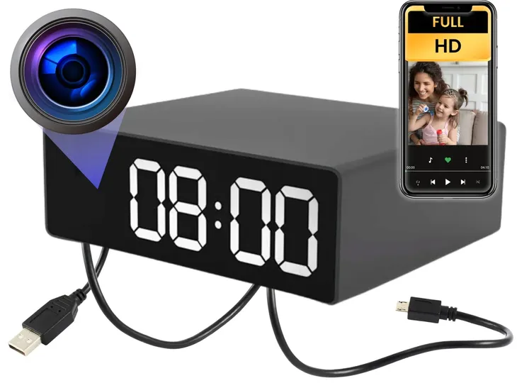 Kamera szpiegowska Zegarek ukryta mini WiFi elektroniczna niania kamerka