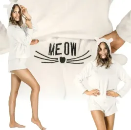 pluszowa-pizama-damska-ciepla-dwuczesciowa-bluza-krotkie-spodenki-meow-kot