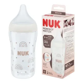 nuk-perfect-match-butelka-antykolkowa-3m-silikonowy-smoczek-m-260ml