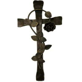 krzyz-z-roza-na-nagrobek-figura-kuta-ocynk-ogniowy-dekoracja-ozdoba