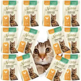 nekko-daily-dla-kota-adult-hairball-control-kurczak-kawalki-w-sosie-12x-85g