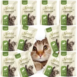 nekko-daily-saszetka-dla-kota-adult-krolik-kawalki-w-sosie-12-x-85g