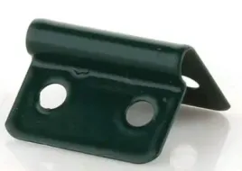 zapinka-do-panela-dwa-otwory-zielona-malowana-do-panela-montaz-ogrodzenie