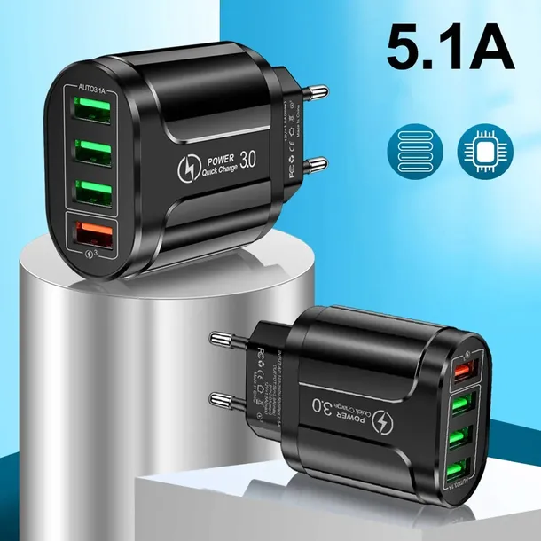 adapter-hub-rozdzielacz-ladowarka-4x-usb-stan-opakowania-oryginalne-stan-nowy