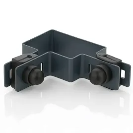 Zdjęcie produktu Obejma narożna 60x40 ANTRACYT panel słupek książeczka ogrodzenie ZESTAW