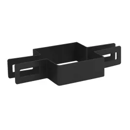 Zdjęcie produktu Obejma pośrednia 100x100 CZARNY panel słupek kwadrat ogrodzenie mocowanie