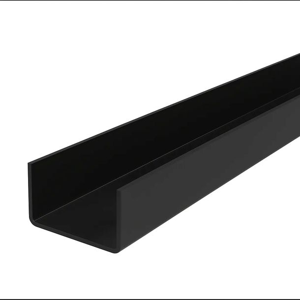 Ceownik czarna satyna 25x25x2 ocynk + RAL 9005 o L=100cm ogrodzenie stal
