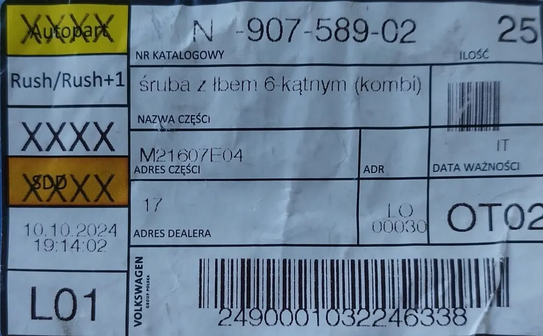 sruba-oe-audi-vw-n90758902-stan-nowy