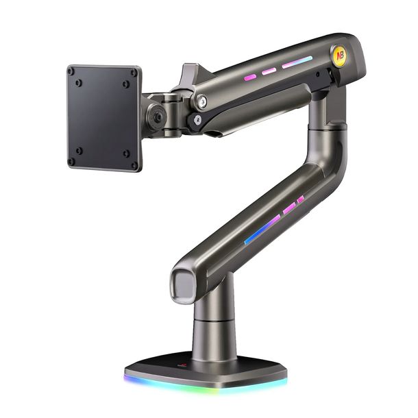Mocny Gamingowy Uchwyt do Monitorów 32"-60" Regulacja 3D Podświetlenie RGB