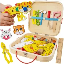 drewniana-skrzynka-narzedziowa-dla-dzieci-zestaw-majsterkowicza-narzedzia