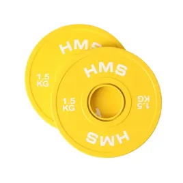 talerz-olimpijski-bumper-2x15kg-hms-cbr-gumowany-powlekany-na-gryf-51mm