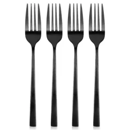 widelczyki-deserowe-stal-czarne-15-cm-excellent-houseware-zestaw-4-szt