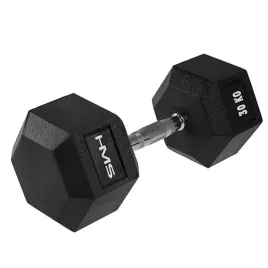 hantla-gumowana-szesciokatna-hms-hex-pro-30kg-radelkowana-stala-stalowa