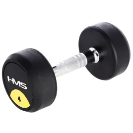 hantla-gumowana-4kg-profesjonalna-radelkowana-hms-hg-pro-do-silowni