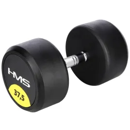 hantla-gumowana-375kg-profesjonalna-radelkowana-hms-hg-pro-do-silowni