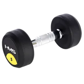 hantla-gumowana-5kg-profesjonalna-radelkowana-hms-hg-pro-do-silowni