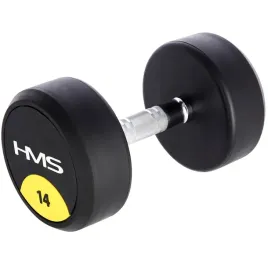 hantla-gumowana-14kg-profesjonalna-radelkowana-hms-hg-pro-do-silowni