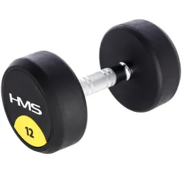 hantla-gumowana-12kg-profesjonalna-radelkowana-hms-hg-pro-do-silowni
