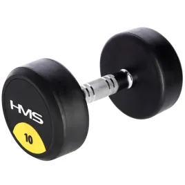 hantla-gumowana-10kg-profesjonalna-radelkowana-hms-hg-pro-do-silowni
