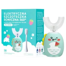 szczoteczka-soniczna-360-dla-dzieci-simed-u-shape-elektroniczna-2w1-zielona