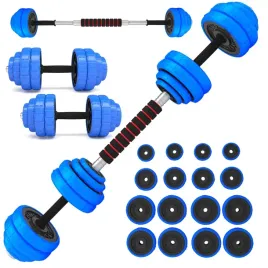 hantle-gumowane-regulowane-2x15kg-zestaw-hantli-w-walizce-30kg-gryf-sztanga