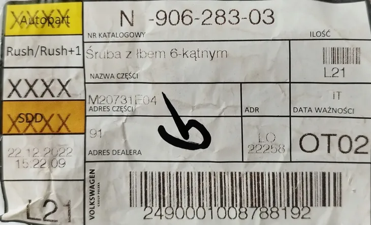 sruba-oe-audi-vw-n90628303-strona-zabudowy-przod-tyl