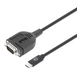 manhattan-154499-adapter-kablowy-1-m-usb-type-c-d-sub-db-9-czarny