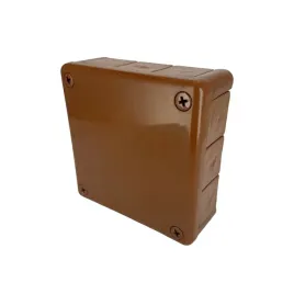 edo-puszka-hermetyczna-natynkowa-vp-51-na-wkrety-ip55-118x118h46-brazowa