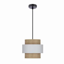 rattan-lampa-wiszaca-czarny-1x40w-e27-abazur-bialy