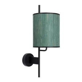 bendi-lampa-kinkiet-czarny-1x40w-e27-abazur-zielon