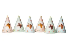 czapeczki-papierowe-urodzinowe-kolorowe-konie-kon-6-szt
