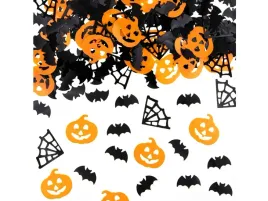 konfetti-halloween-dynie-pajeczyny-i-nietoperze-pomaranczowo-czarne-15g