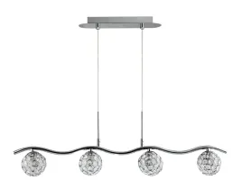 starlet-lampa-wiszaca-4x40w-g9-chrom-transparent