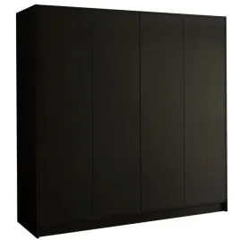 czarna-szafa-uchylna-200-cm-do-salonu-z-polkami-gario-czterodrzwiowa