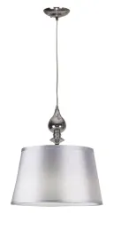 lampa-wiszaca-zyrandol-chrom-e27-abazur-srebrny