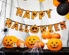 baner-na-halloween-happy-halloween-pomaranczowy-napis-dekoracje