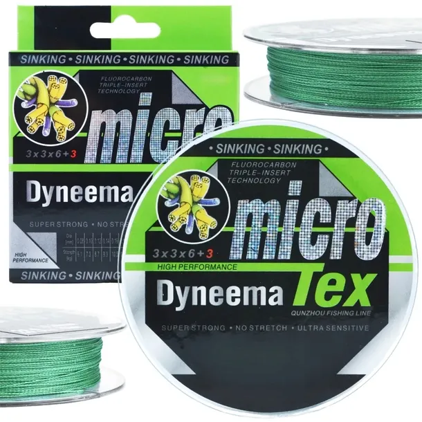 PLECIONKA NIEWIDOCZNA DYNEEMA 0,20mm TONĄCA 16kg