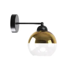 contessa-lampa-kinkiet-czarny-1x40-e27-klosz-zloty