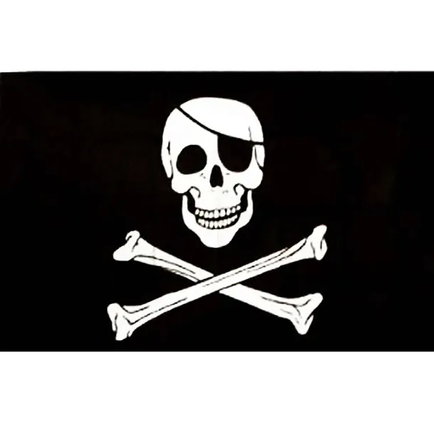 Flaga Piracka (150x100 cm) Premium Druk „Jolly Roger”