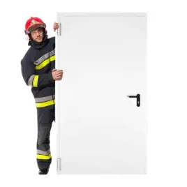 Zdjęcie produktu Drzwi Przeciwpożarowe Ogniowe Stalowe Białę Ppoz EI30 Padilla 100 cm