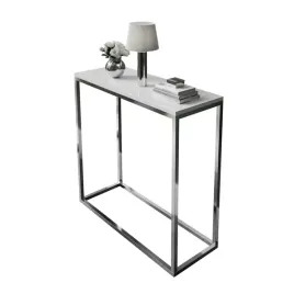 konsola-modern-ii-80-cm-bialy-polysk-stelaz-chrom
