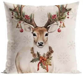 poszewka-dekoracyjna-swiateczna-vintage-jelonek-40x40-cm-bezowa-na-poduszke