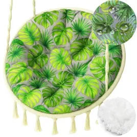poduszka-wodoodporna-100cm-na-hustawke-bocianie-gniazdo-monstera-szara