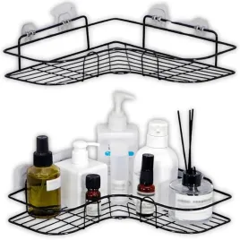 polki-prysznicowe-bez-wiercenia-narozna-polka-pod-prysznic-czarna-2-sztuki