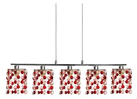 lampa-wiszaca-chrom-czerwona-krysztalki-5x40w-g9-c