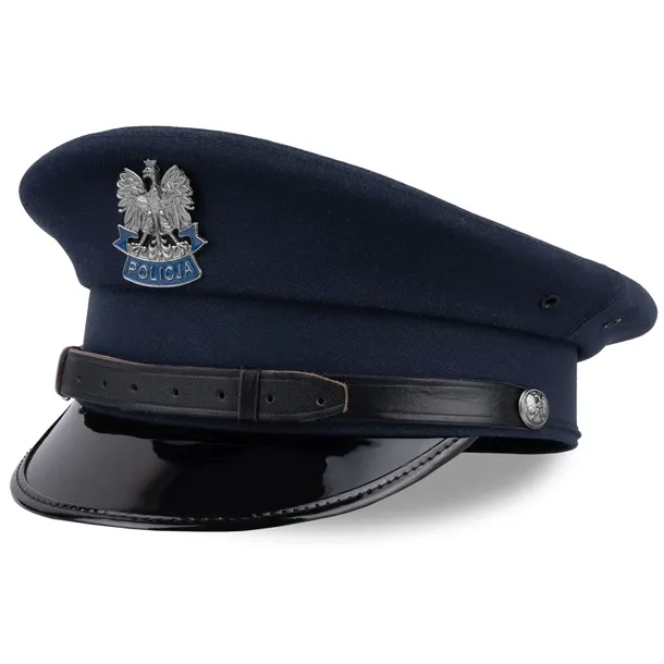 Czapka garnizonowa gabardynowa szeregowy podoficer aspirant Policji 53