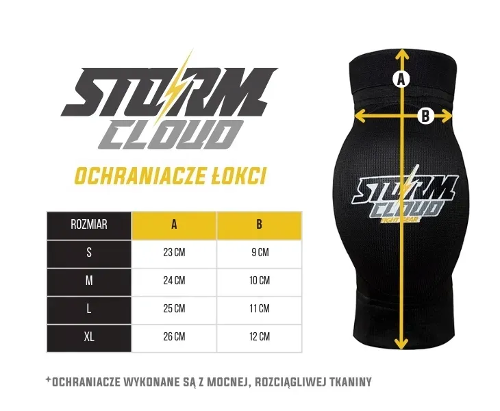 stormcloud-ochraniacze-lokci-xl-stan-nowy