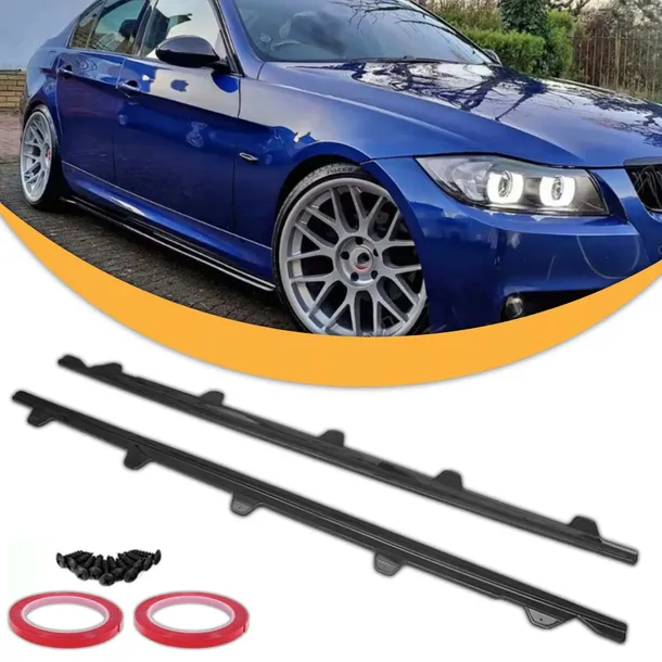 Dokładki Progów BMW E90 E91 M Pakiet Czarny Połysk Listwy progi Boczne