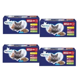 prevital-saszetki-mix-smakow-dla-kota-4x-box-40x100g